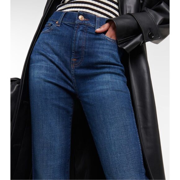 7 For All Mankind SlimKick High Rise Jean Size 25 - Picture 3 of 8